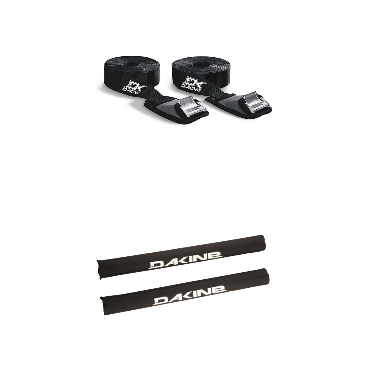 Dakine Baja 12' Tie Down Straps - Set of 2 + Dakine Rack Pads 28'' - Set of 2