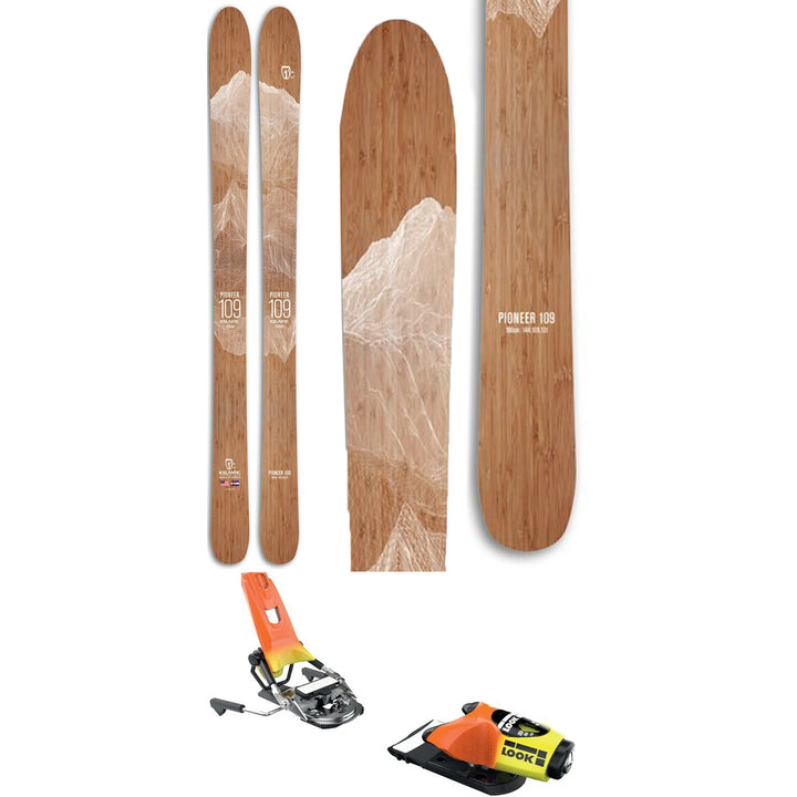 Icelantic Pioneer 109 Skis + Look Pivot 18 Bindings 2019