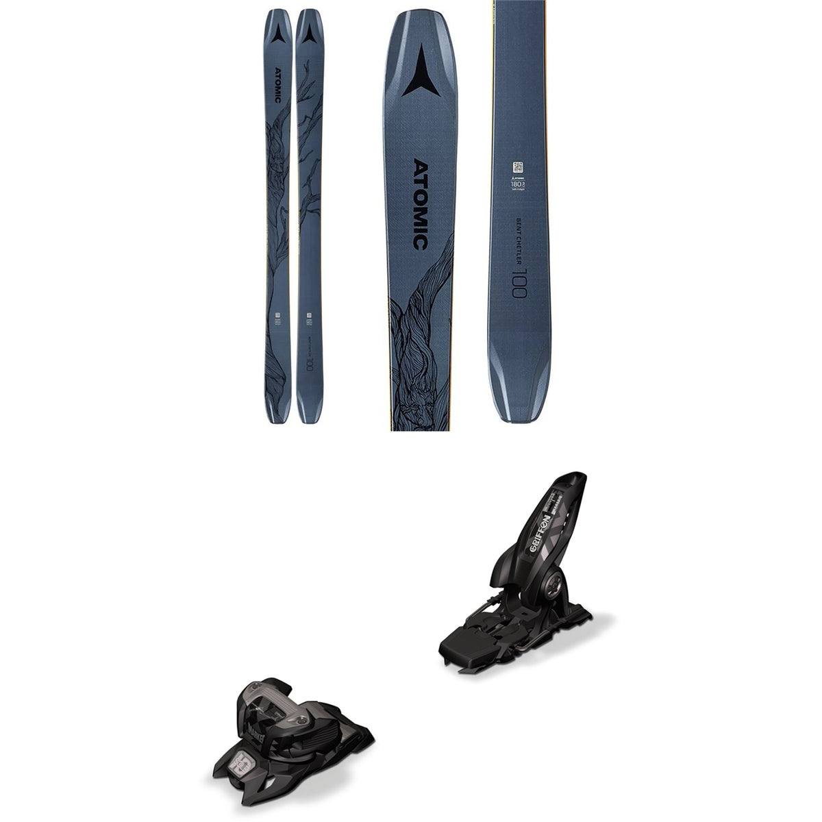 Atomic Bent Chetler 100 Skis + Marker Griffon 13 ID Ski Bindings 2020