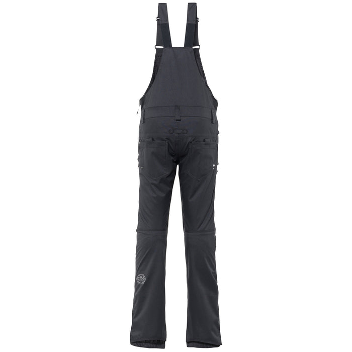 686 Black Magic Insulated Bibs - Women's Black Satin Dobby