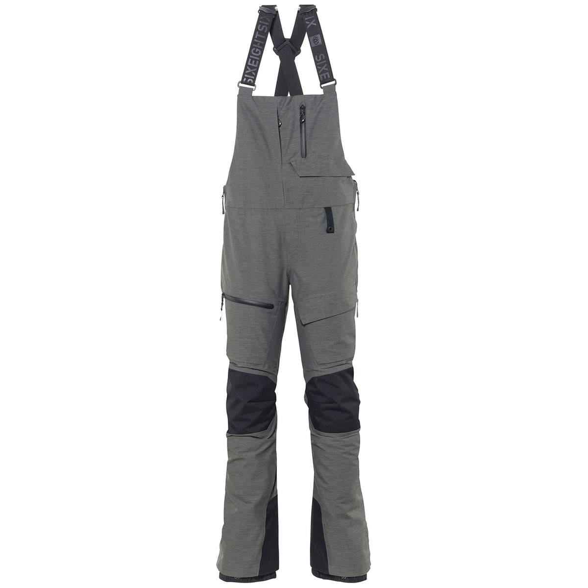 686 GLCR Geode Thermagraph Bibs - Women's Charcoal Heather