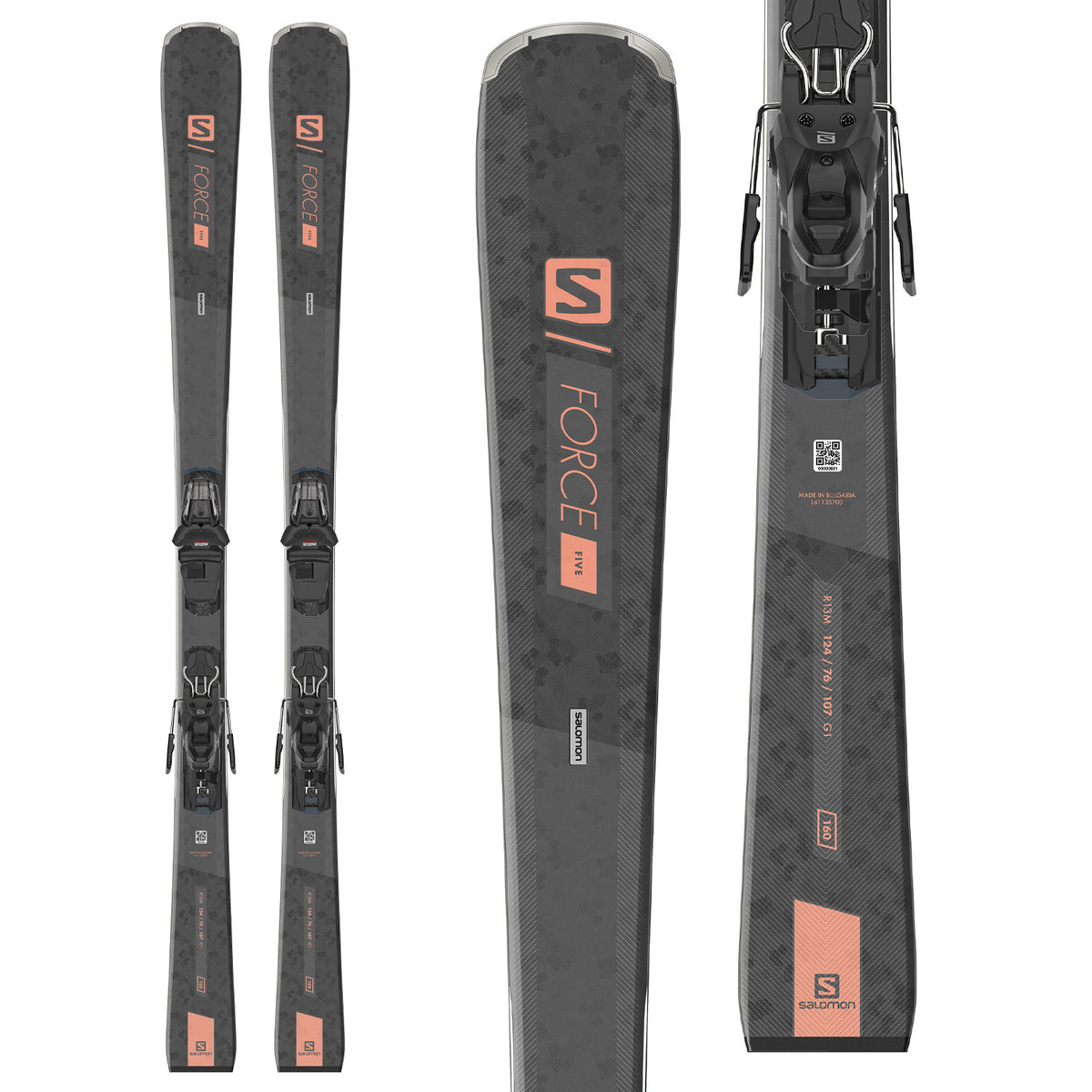 Salomon S/Force 5 W Skis + M10 GW Bindings - Women's 2021