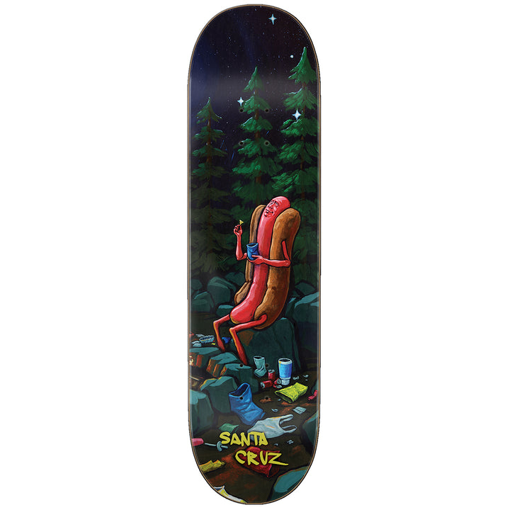 Santa Cruz Hot Dog Campout Everslick 8.5 Skateboard Deck
