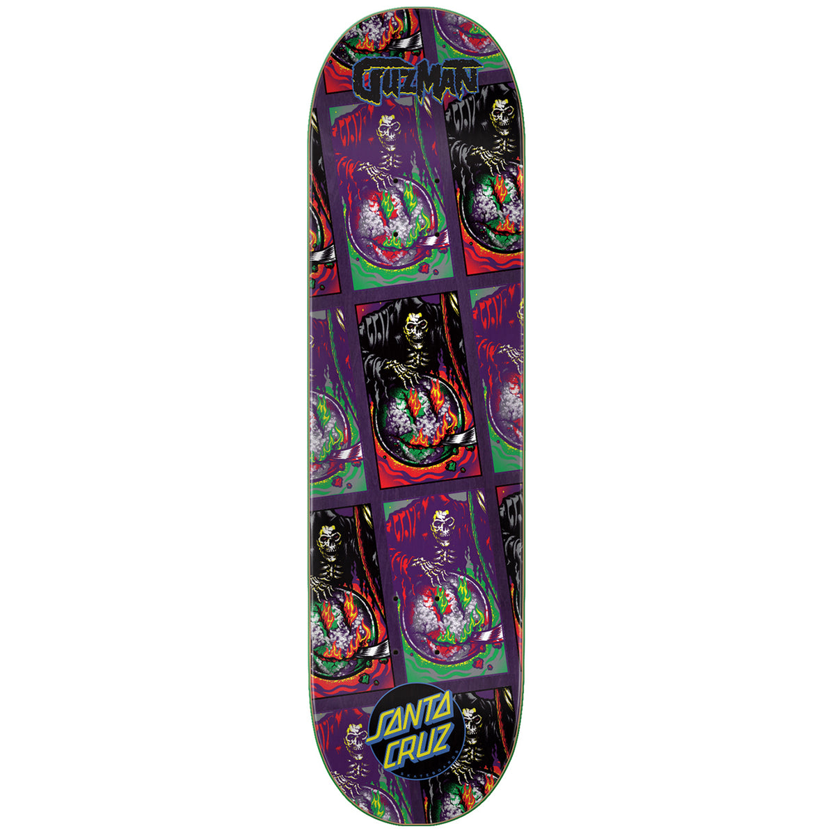 Santa Cruz Guzman Smile Tile Powerply 8.27 Skateboard Deck