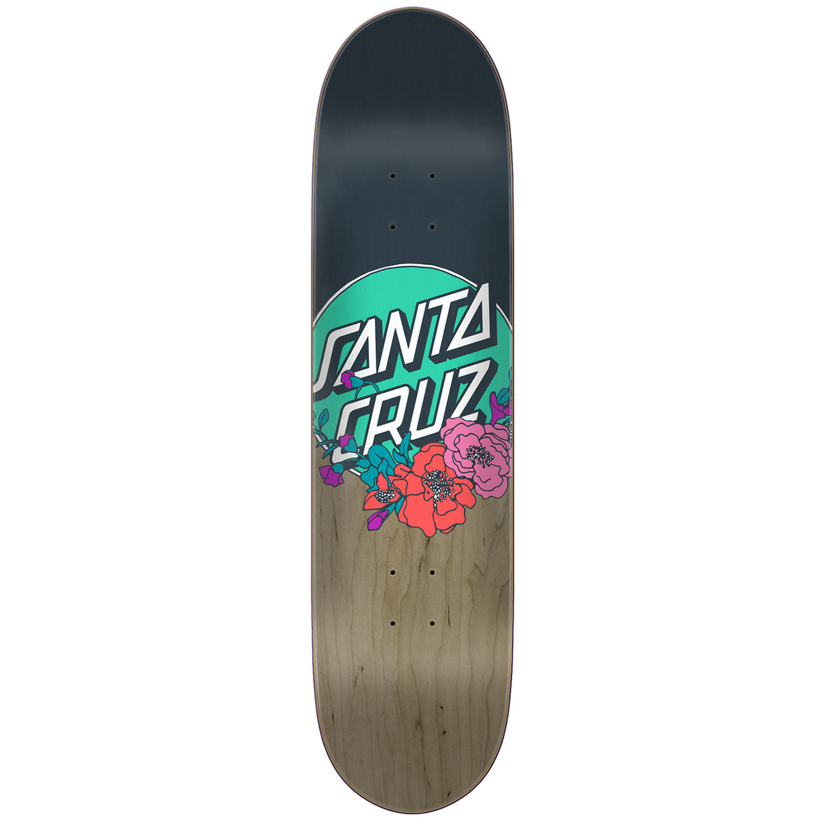 Santa Cruz Floral Dot Taper Tip 8.25 Skateboard Deck