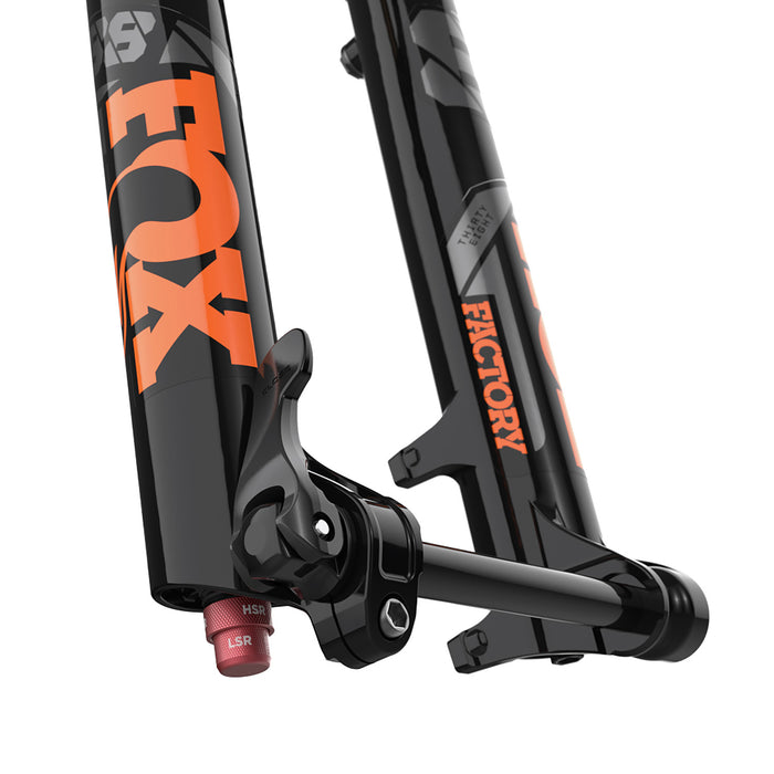 Fox Shox 38 Float Factory GRIP2 Fork - 29" Shiny Blk, Orange/Gloss Blk Logo