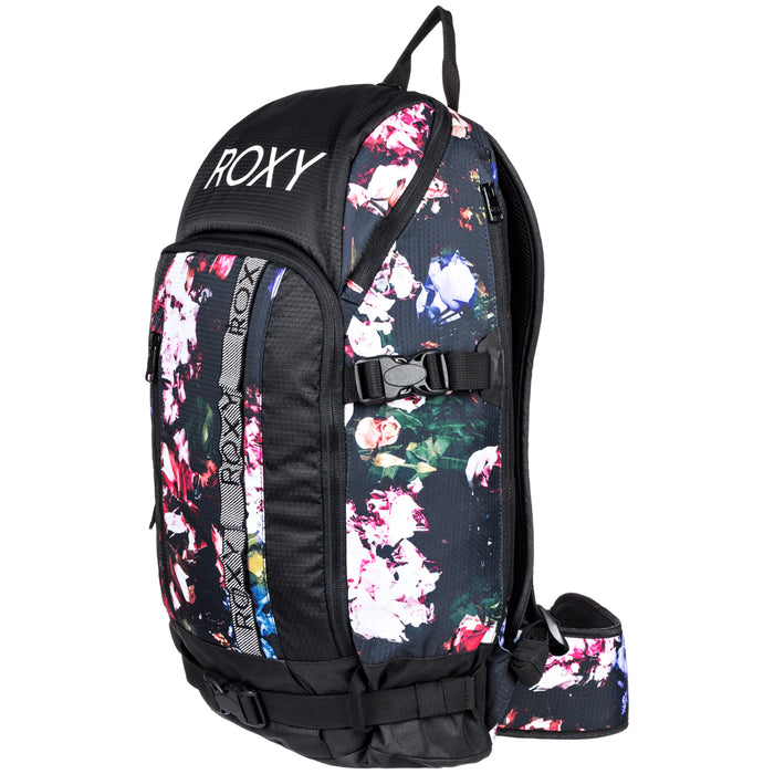 Roxy Tribute Backpack - Women's True Black Blooming Party
