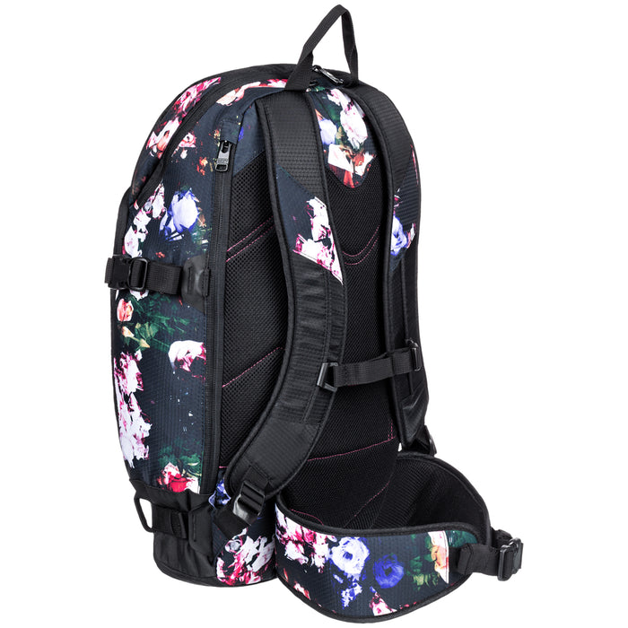 Roxy Tribute Backpack - Women's True Black Blooming Party