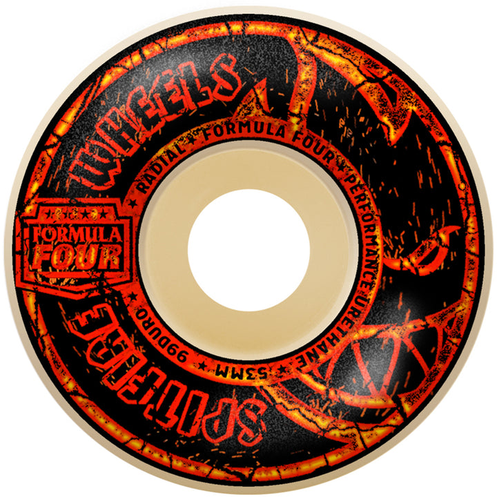 Spitfire Formula Four 99d Radial Embers Skateboard Wheels