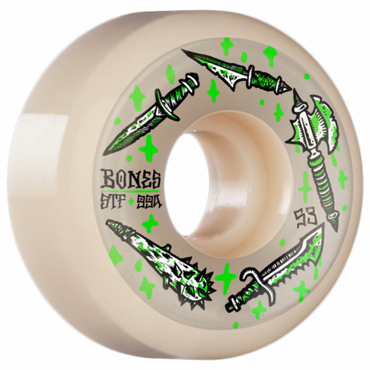 Bones Dark Days STF Sidecuts 99a V5 Skateboard Wheels