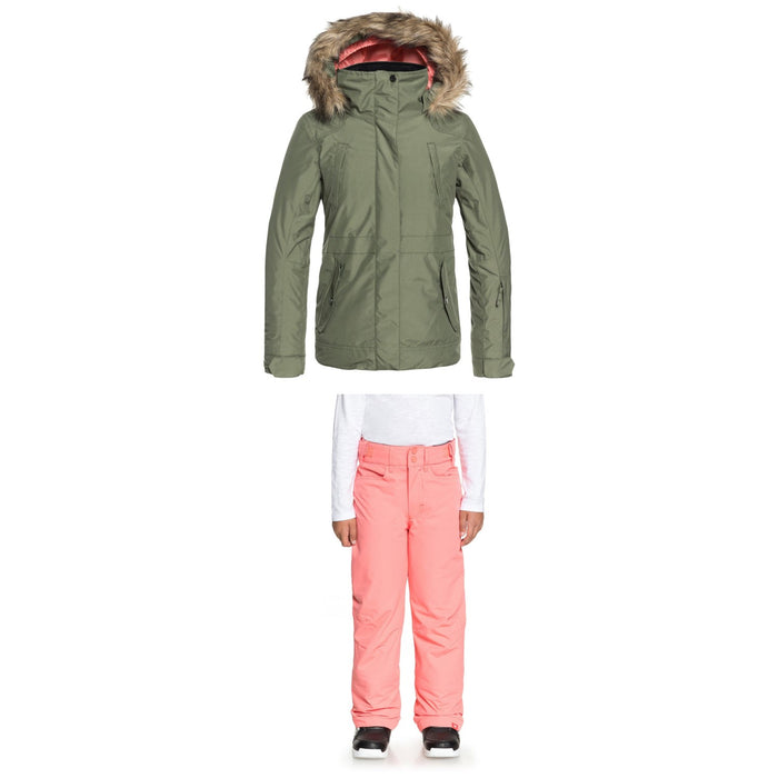 Roxy Tribe Jacket - Girls' + Roxy Backyard Pants - Girls'