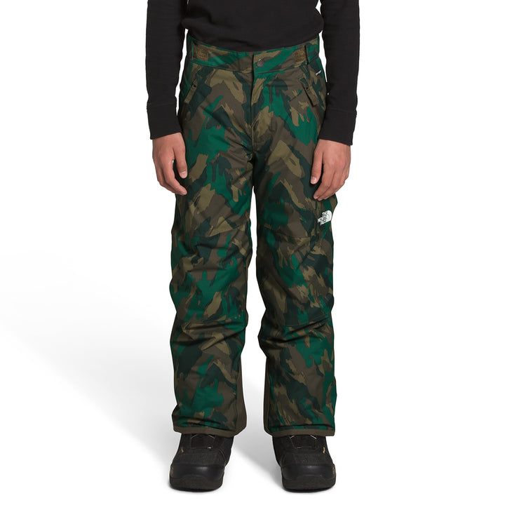 The North Face Freedom Insulated Pants - Boys' Evergreen Mountain Camo Print