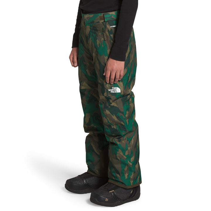 The North Face Freedom Insulated Pants - Boys' Evergreen Mountain Camo Print