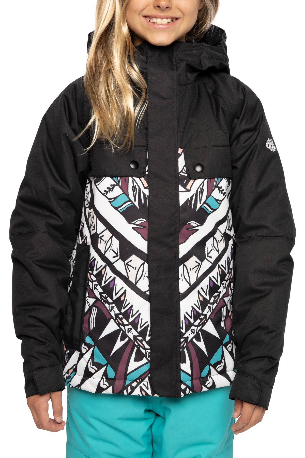 686 Dream Insulated Jacket - Girls' Tribe Colorblock