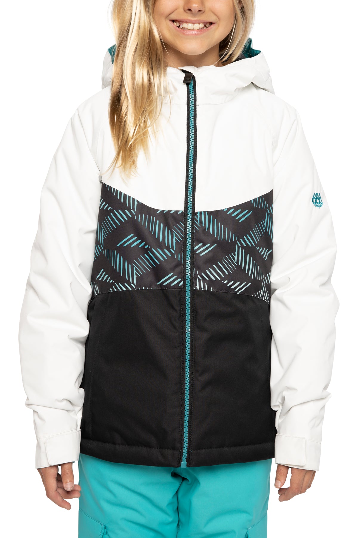 686 Athena Insulated Jacket - Girls' Cross Hatch Fade