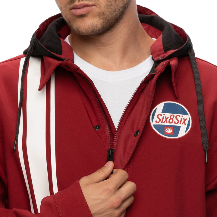 686 Waterproof Coaches Jacket Oxblood
