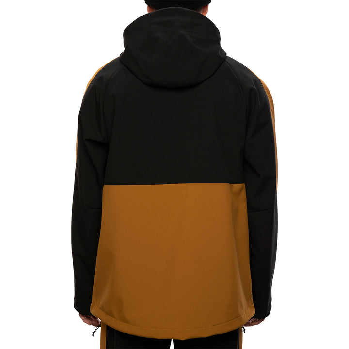 686 Waterproof Anorak Jacket Golden Brown Colorblock