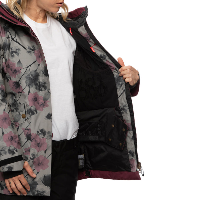 686 GLCR GORE-TEX Moonlight Insulated Jacket - Women's Charcoal X-Ray