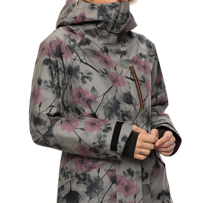 686 GLCR GORE-TEX Moonlight Insulated Jacket - Women's Charcoal X-Ray