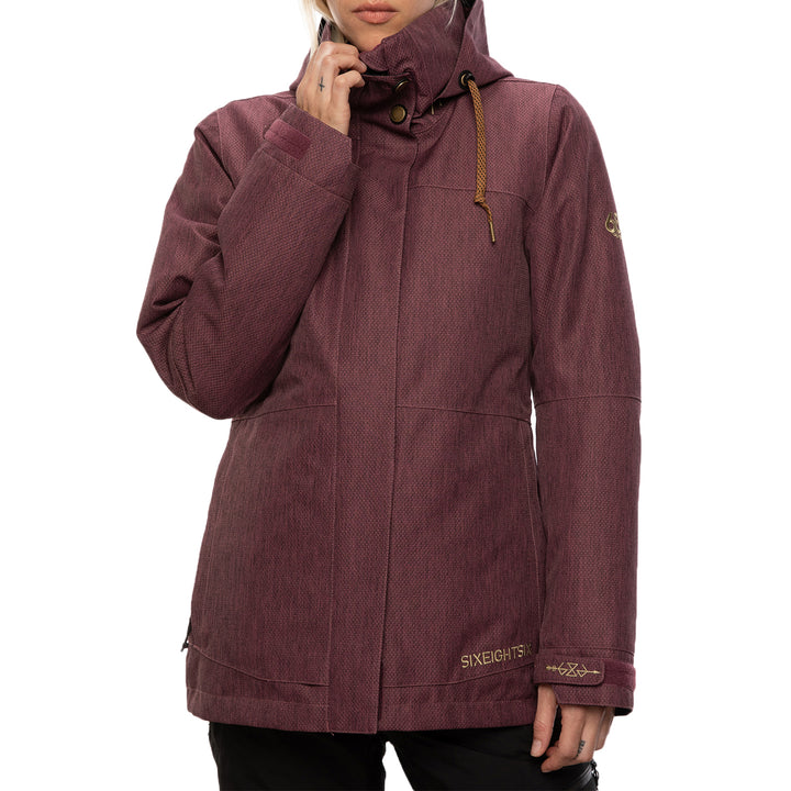 686 SMARTY Spellbound Jacket - Women's Plum Diamond Texture
