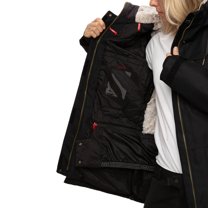 686 Spirit Insulated Jacket - Women's Black Diamond Texture
