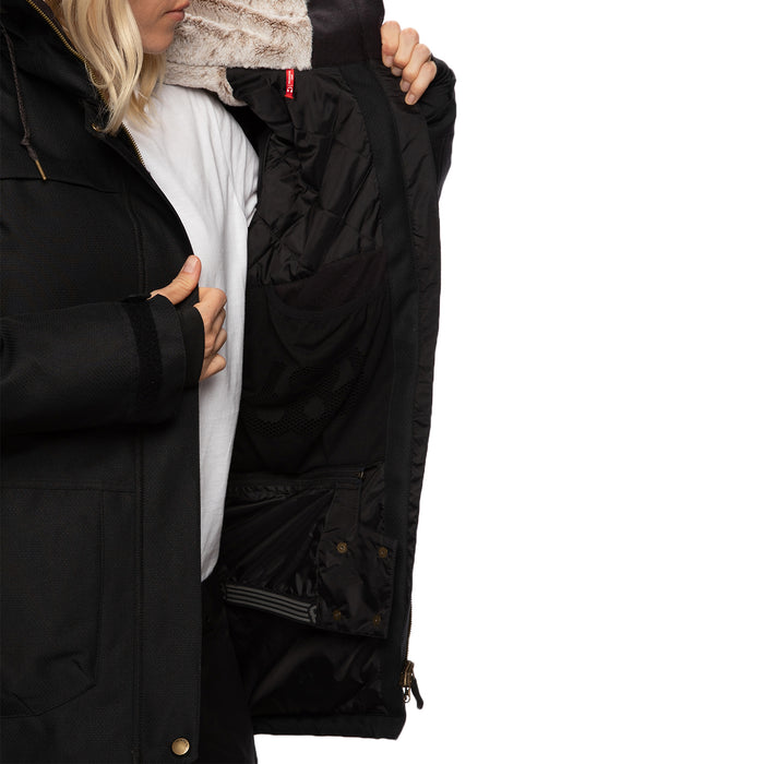 686 Spirit Insulated Jacket - Women's Black Diamond Texture