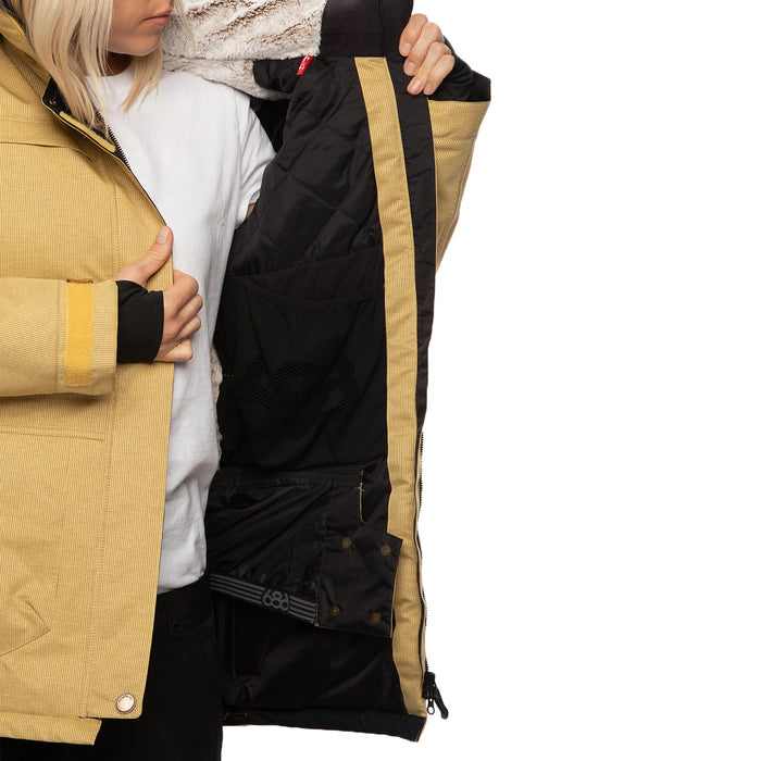 686 Spirit Insulated Jacket - Women's Curry Stripe