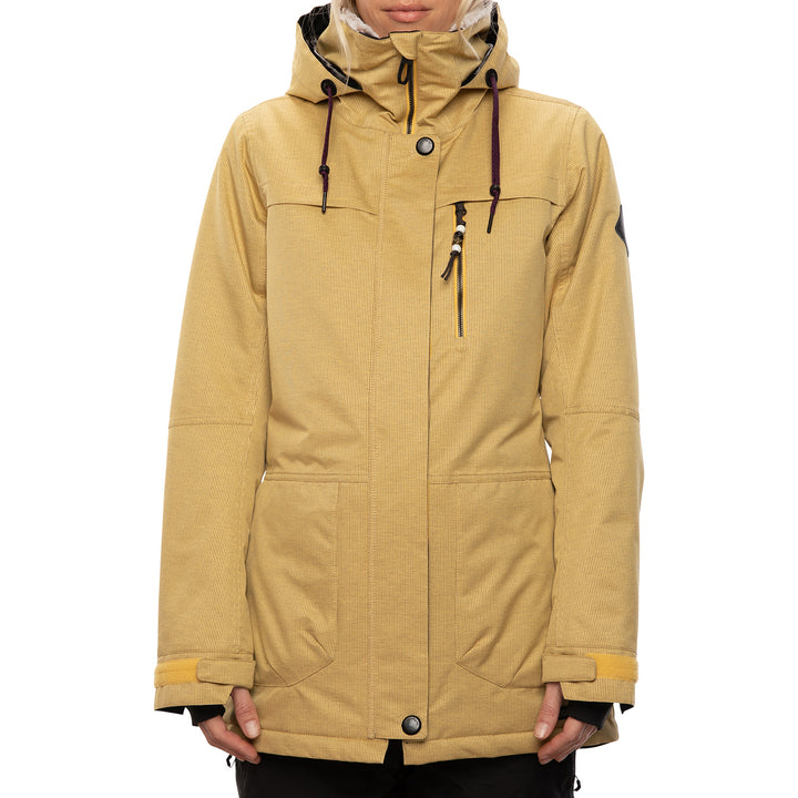 686 Spirit Insulated Jacket - Women's Curry Stripe