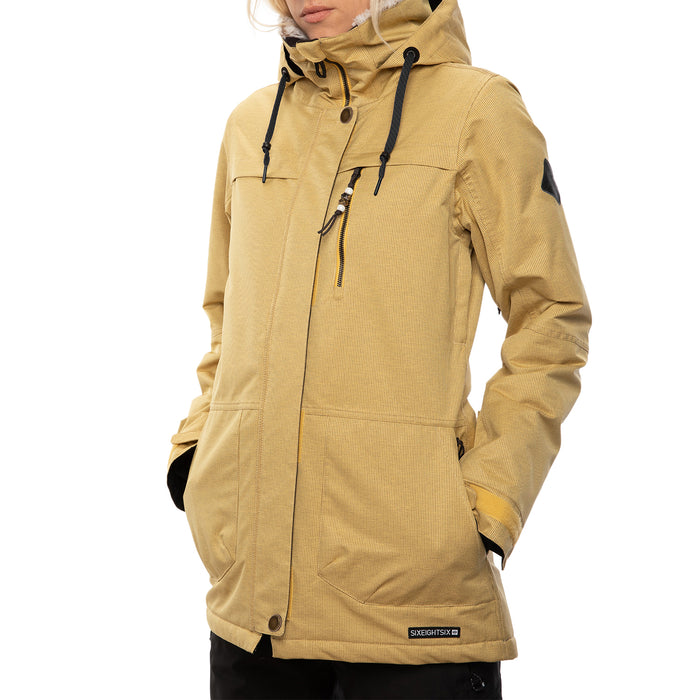 686 Spirit Insulated Jacket - Women's Curry Stripe