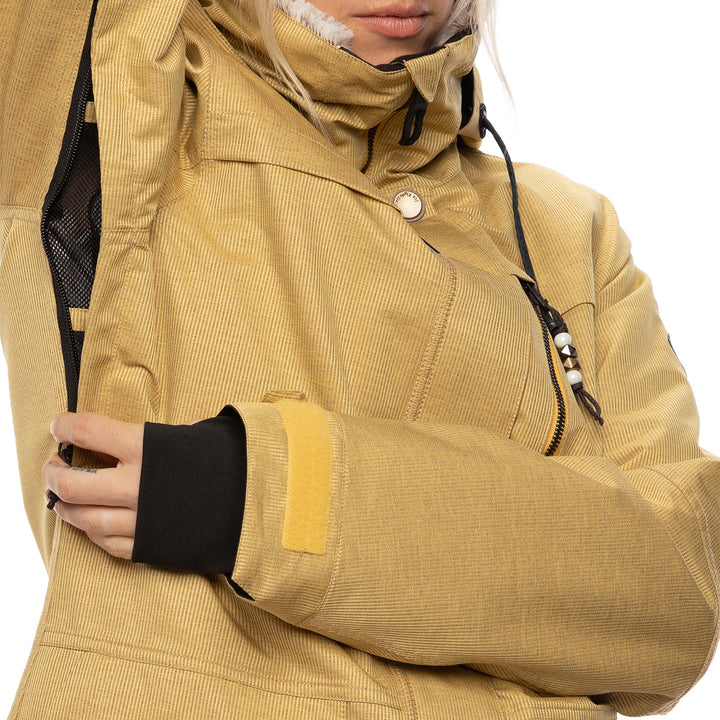 686 Spirit Insulated Jacket - Women's Curry Stripe