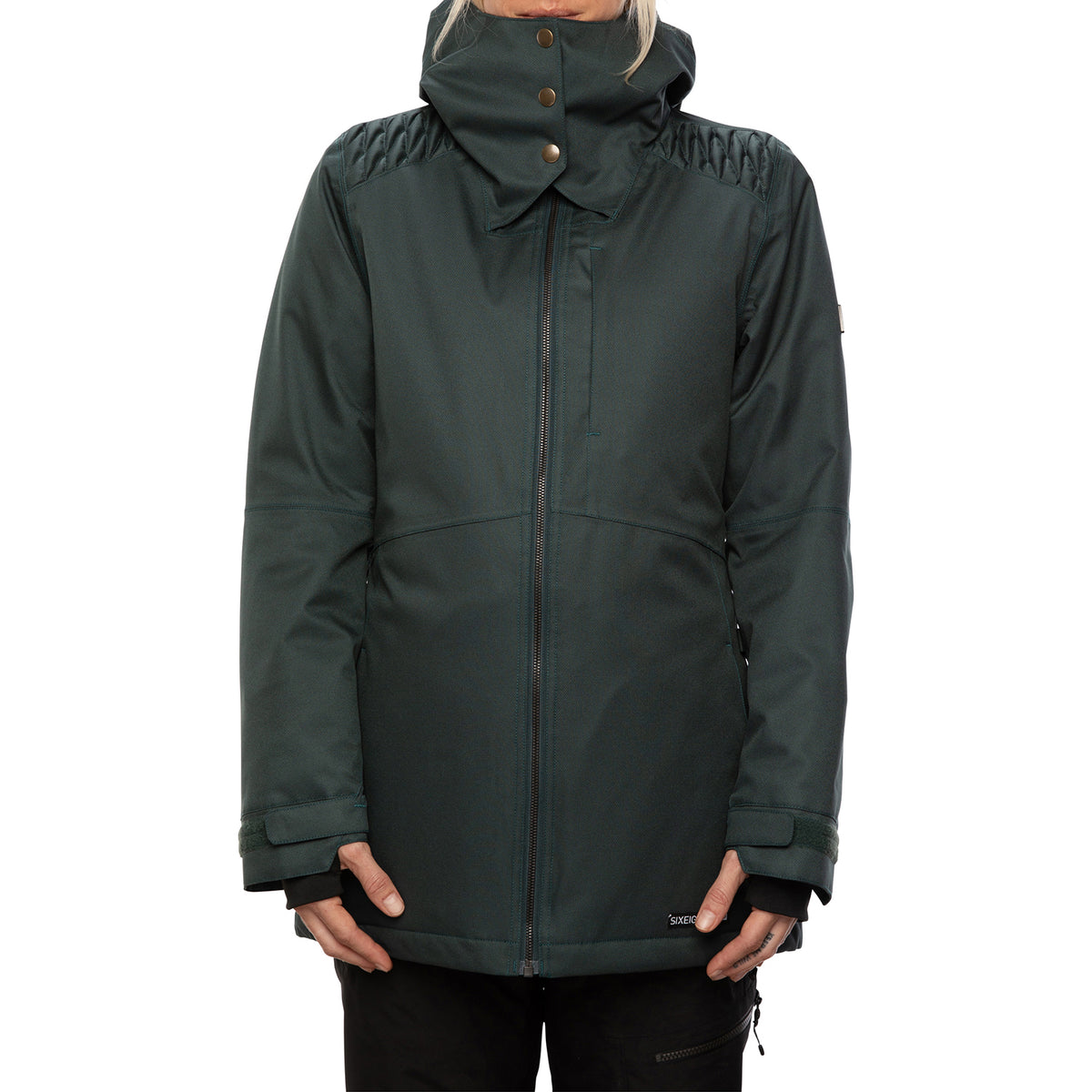 686 Aeon Insulated Jacket - Women's Dark Spruce Satin Dobby