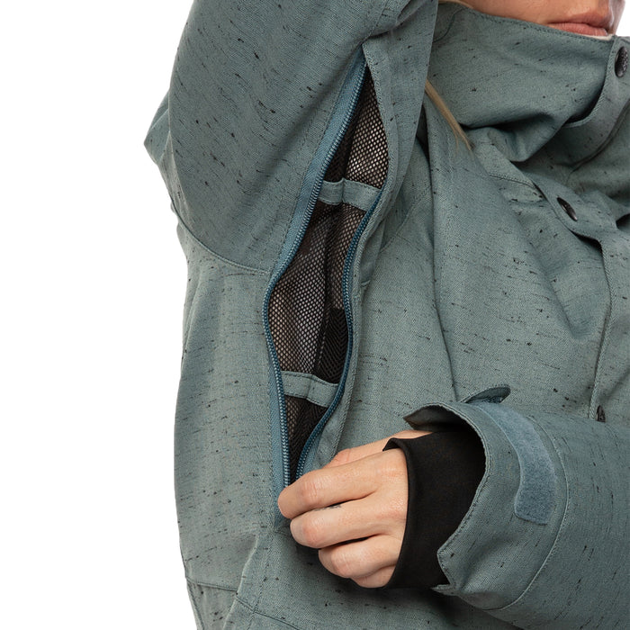 686 Rumor Insulated Jacket - Women's Goblin Blue Slub