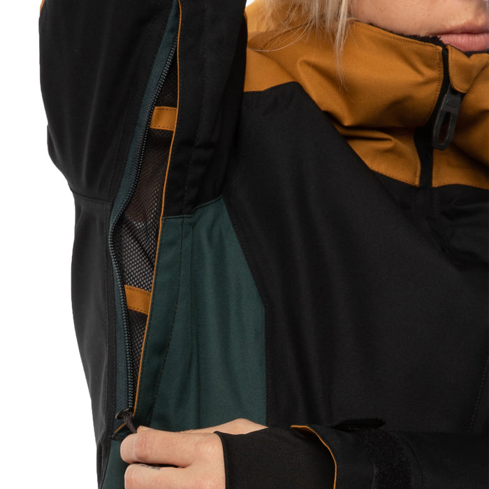 686 Lightbeam Insulated Jacket - Women's Golden Brown Colorblock
