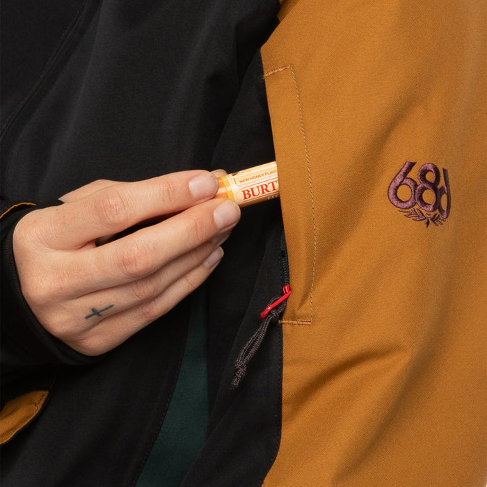 686 Lightbeam Insulated Jacket - Women's Golden Brown Colorblock
