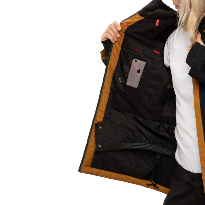 686 Lightbeam Insulated Jacket - Women's Golden Brown Colorblock