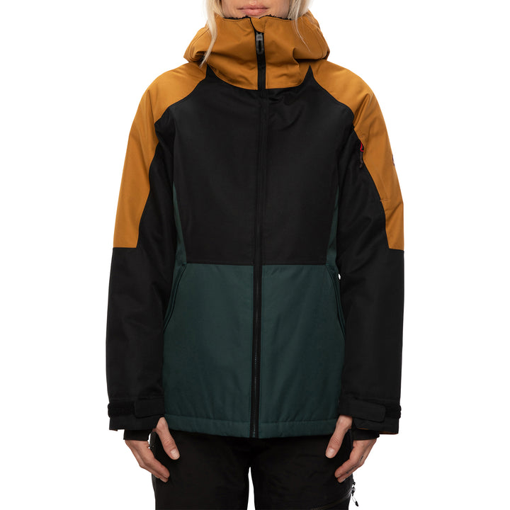 686 Lightbeam Insulated Jacket - Women's Golden Brown Colorblock