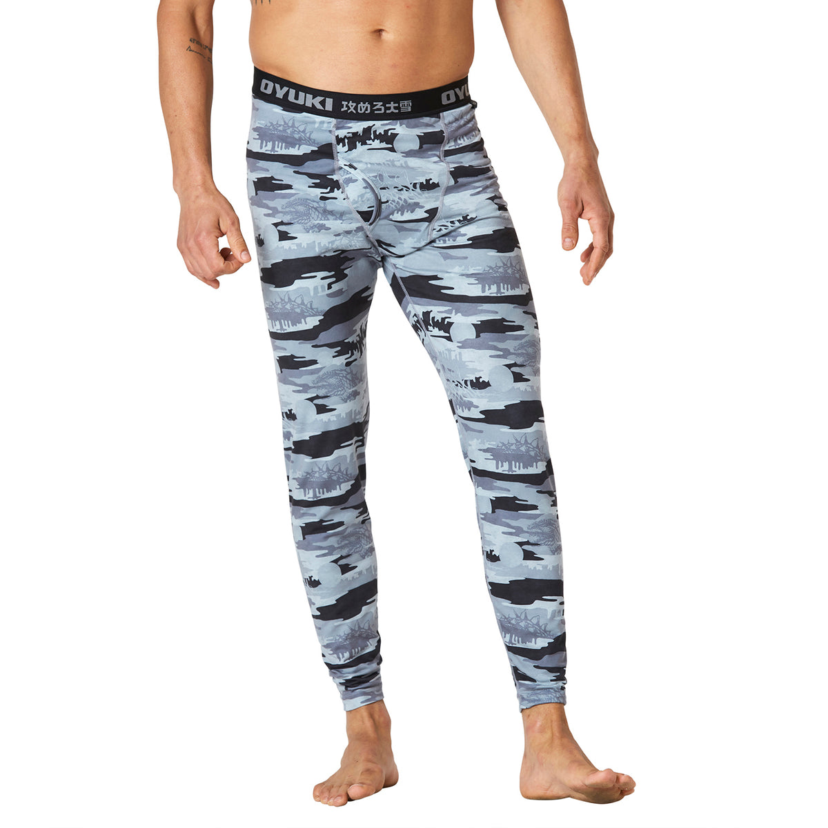 Oyuki Hitatech Base Layer Pants - Men's Grayscale Camo
