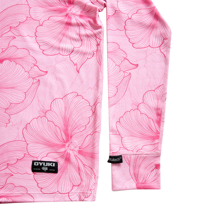Oyuki Hitatech Base Layer Top - Kids' Pink Hana