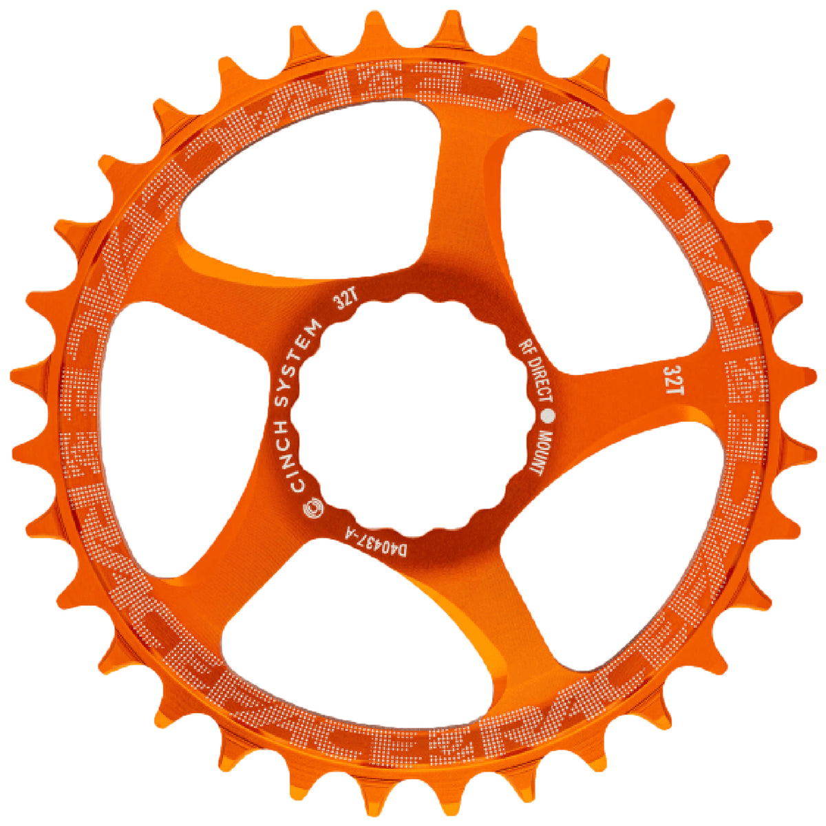 Race Face Narrow Wide Direct Mount Cinch Chainring Orange