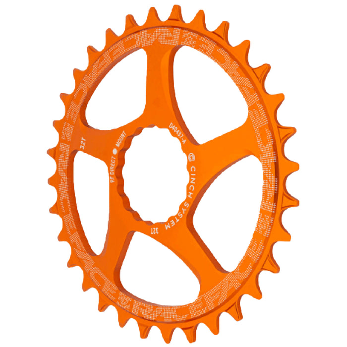 Race Face Narrow Wide Direct Mount Cinch Chainring Orange