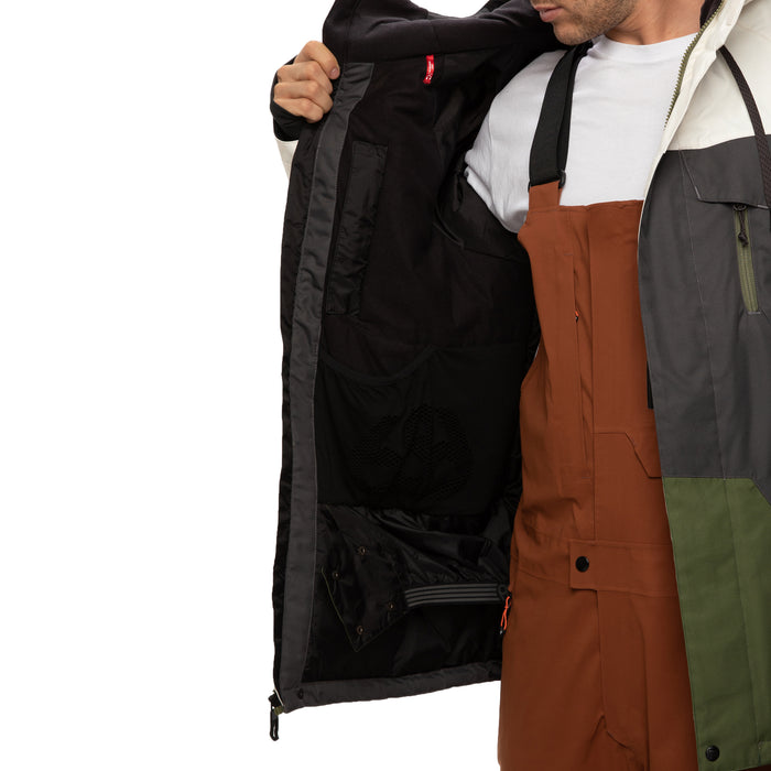 686 Geo Insulated Jacket Birch Wash Colorblock