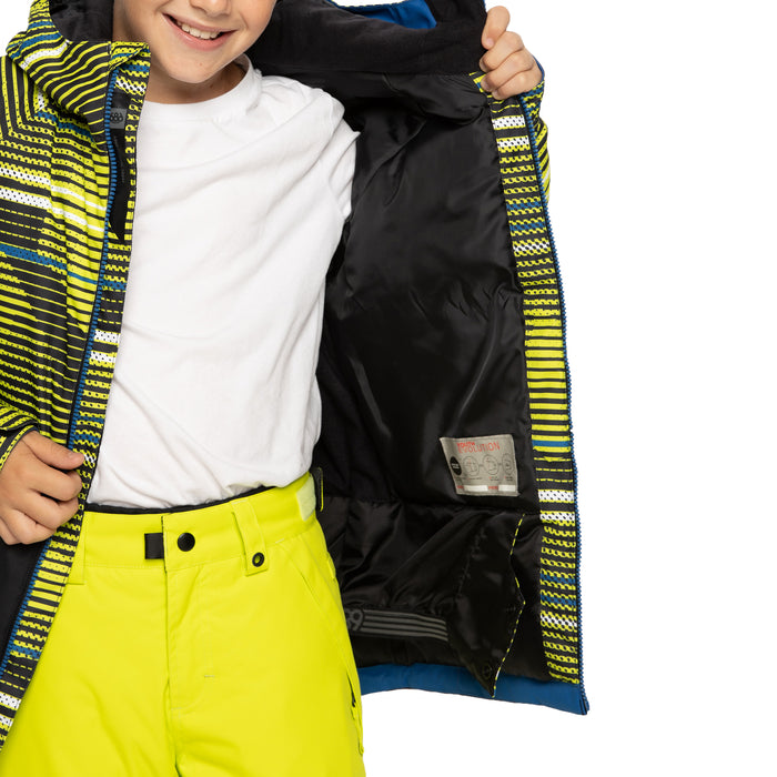 686 Jinx Insulated Jacket - Boys' Lime Punch Stripe