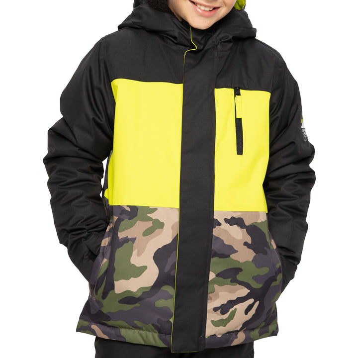 686 Smarty 3-in-1 Insulated Jacket - Boys' Surplus Utility Camo Colorblock