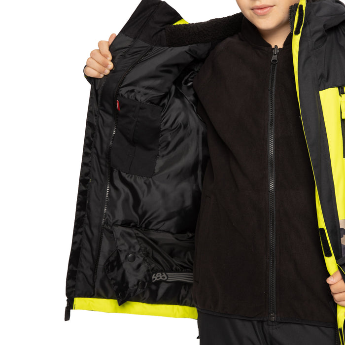 686 Smarty 3-in-1 Insulated Jacket - Boys' Surplus Utility Camo Colorblock