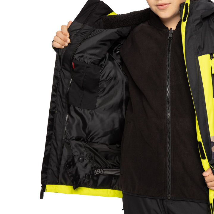 686 Smarty 3-in-1 Insulated Jacket - Boys' Surplus Utility Camo Colorblock