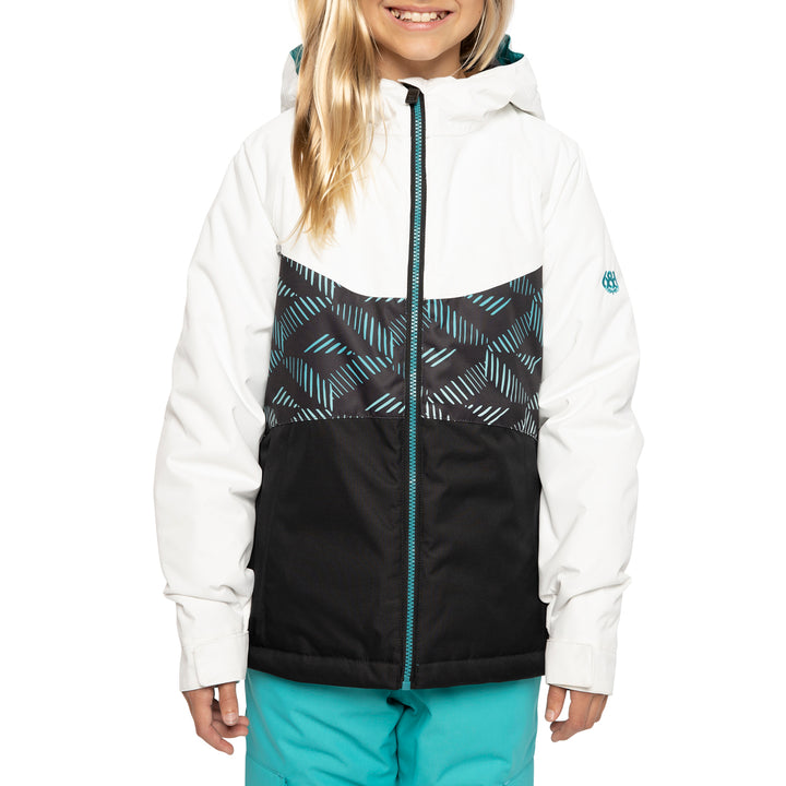 686 Athena Insulated Jacket - Girls' Cross Hatch Fade