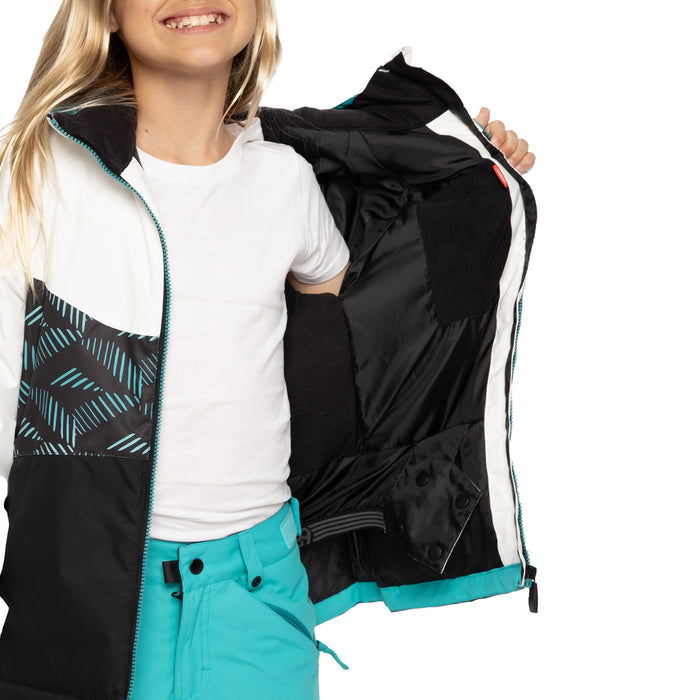 686 Athena Insulated Jacket - Girls' Cross Hatch Fade