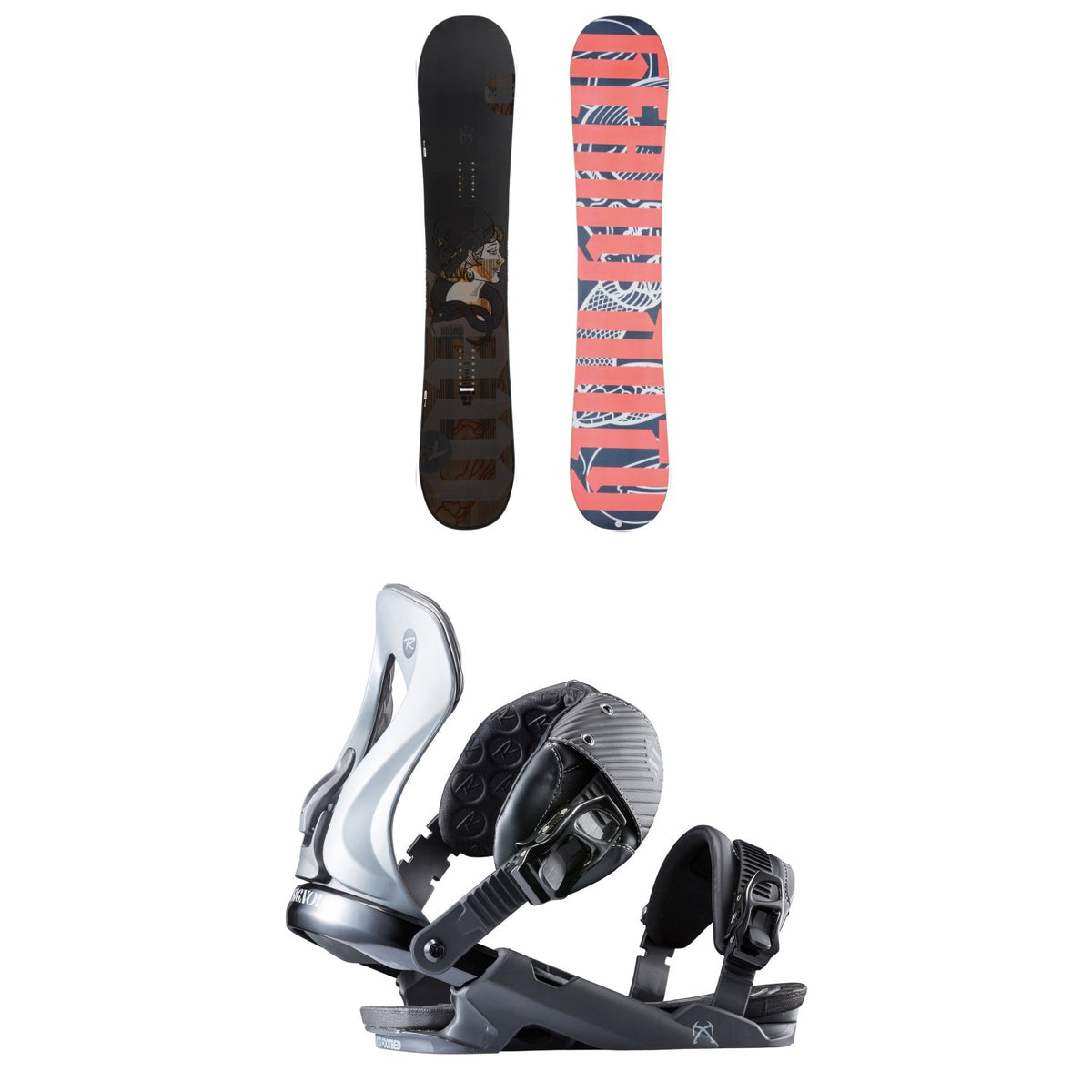 Rossignol Jibsaw Heavy Duty Snowboard + XV Snowboard Bindings 2020
