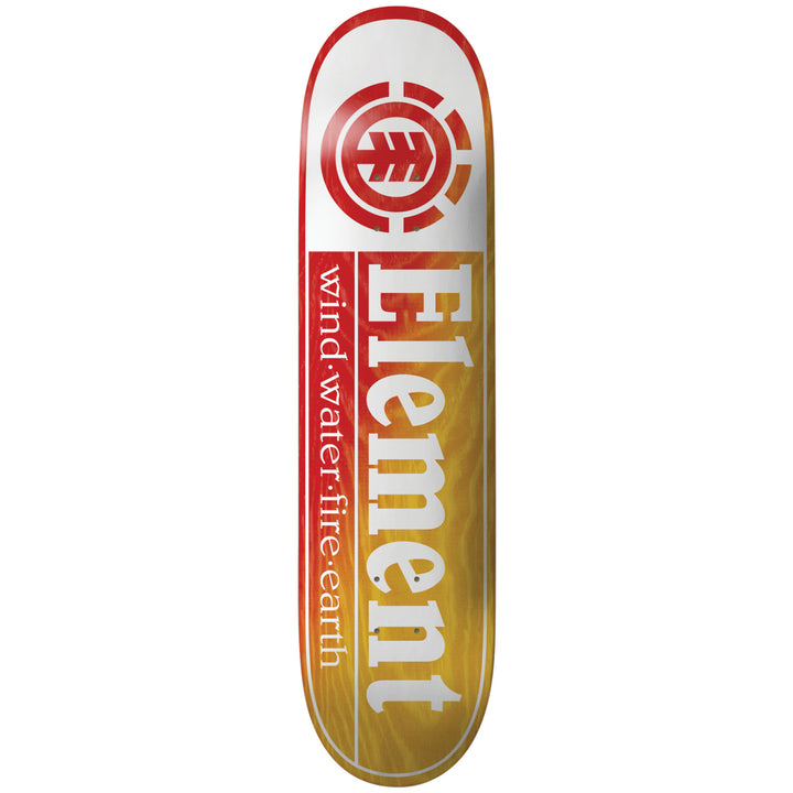 Element Section Yellow Red 8.5 Skateboard Deck