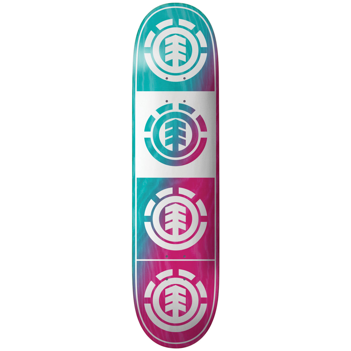 Element Quadrant Teal Pink 8.0 Skateboard Deck